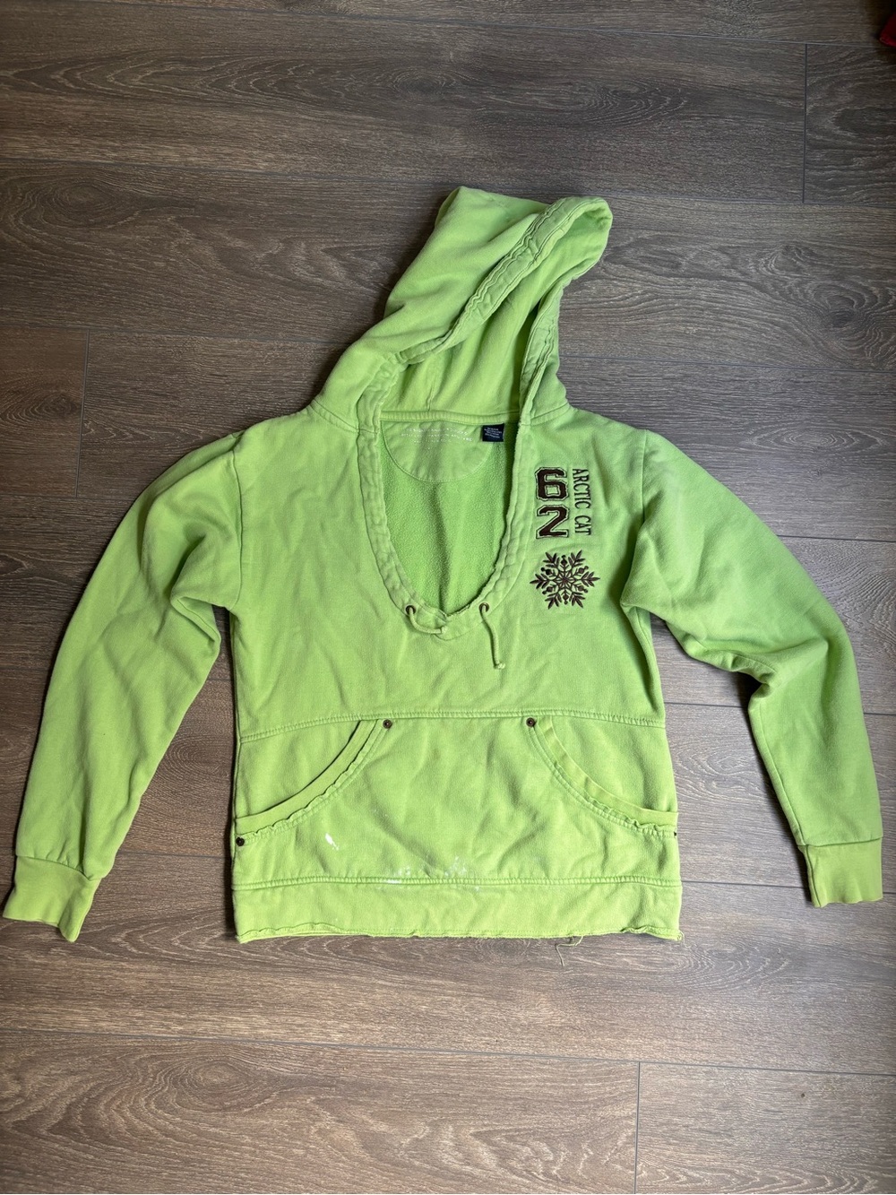 Arctic Cat Green Hooded Sweater